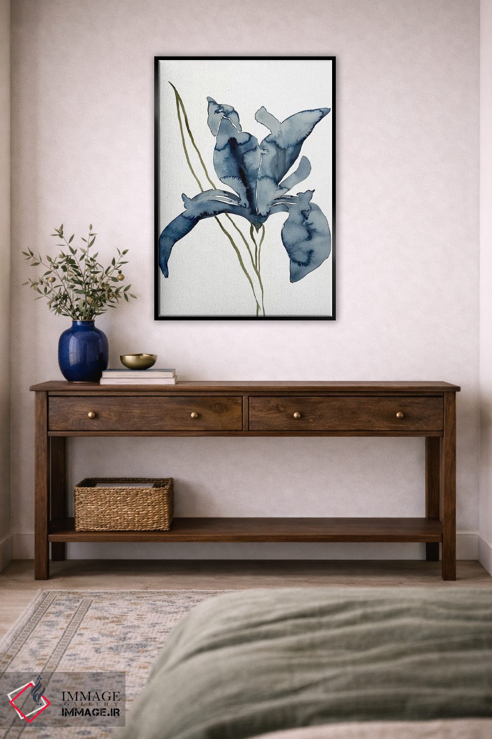 تابلو مینیمال زنبق شماره ۱۵۴ اثر الیزابت بکر - D3B