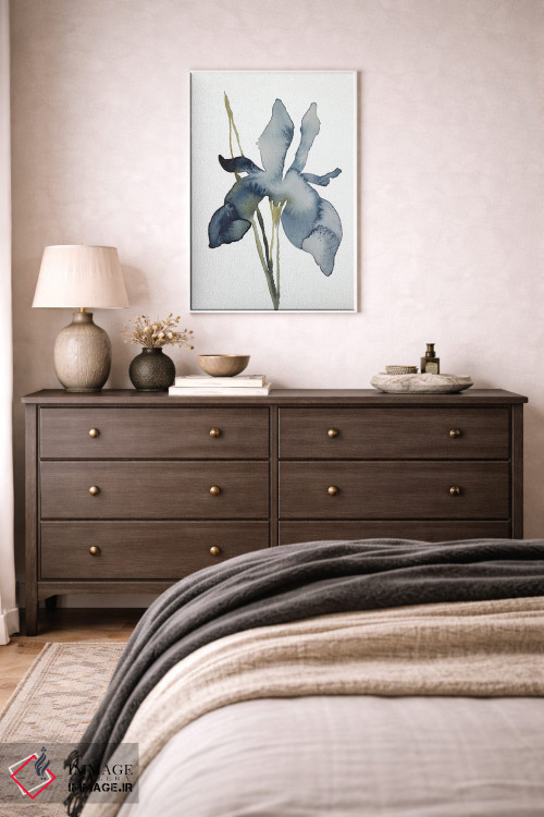 تابلو مینیمال زنبق شماره ۱۵۸ اثر الیزابت بکر - D1W