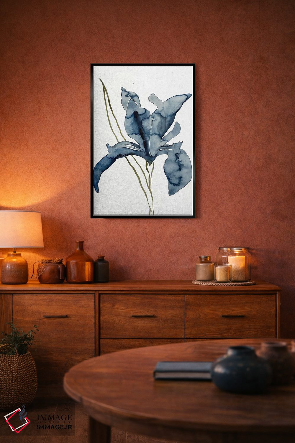 تابلو مینیمال زنبق شماره ۱۵۴ اثر الیزابت بکر - D4B