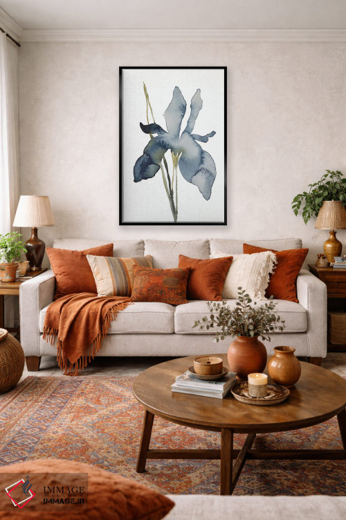 تابلو مینیمال زنبق شماره ۱۵۸ اثر الیزابت بکر - D4B