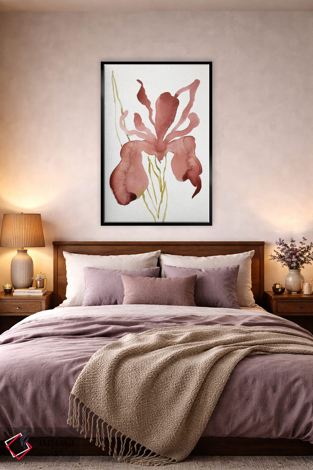 تابلو مینیمال زنبق شماره ۱۵۷ اثر الیزابت بکر - D3B