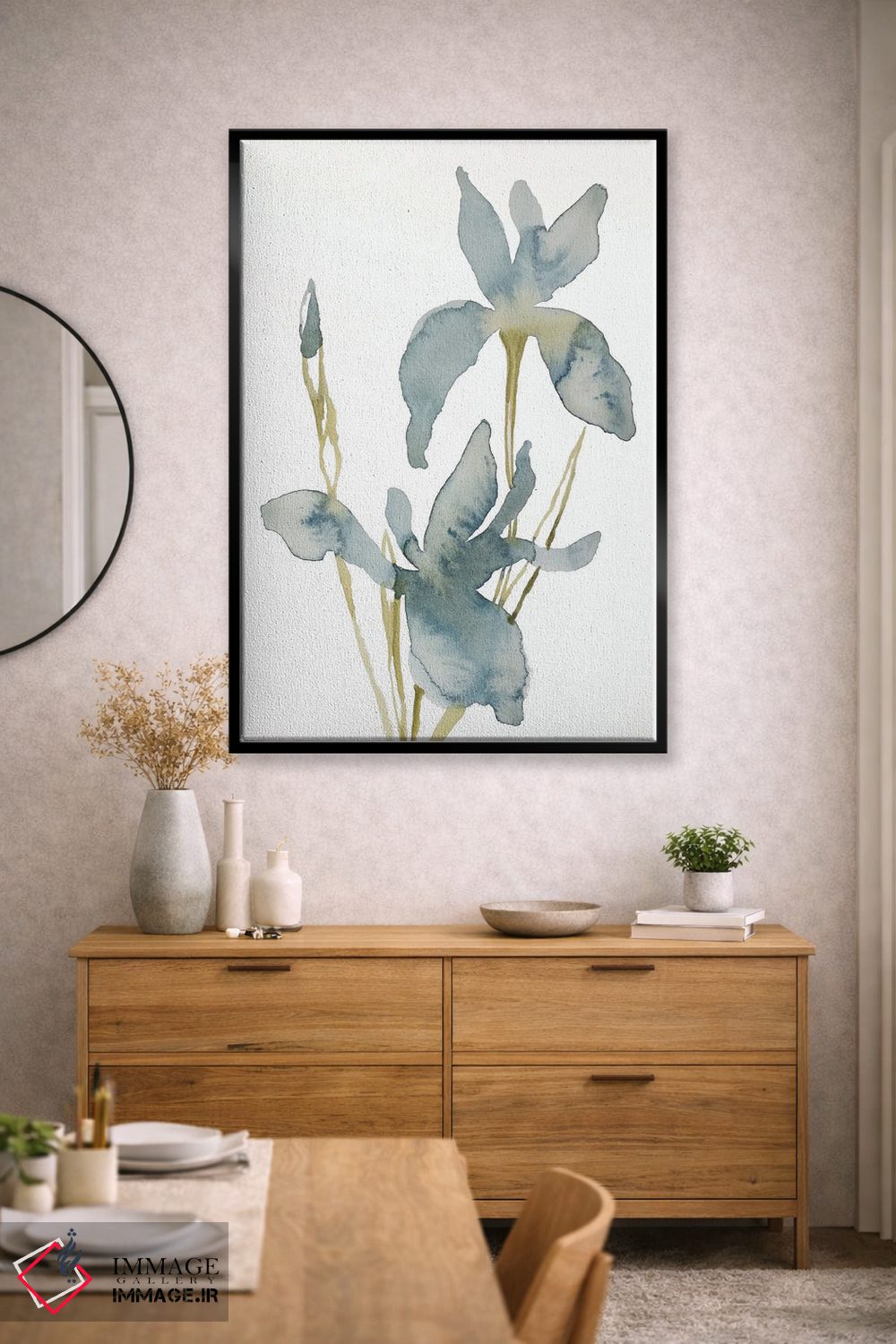 تابلو مینیمال زنبق شماره ۱۶۰ اثر الیزابت بکر - D2B