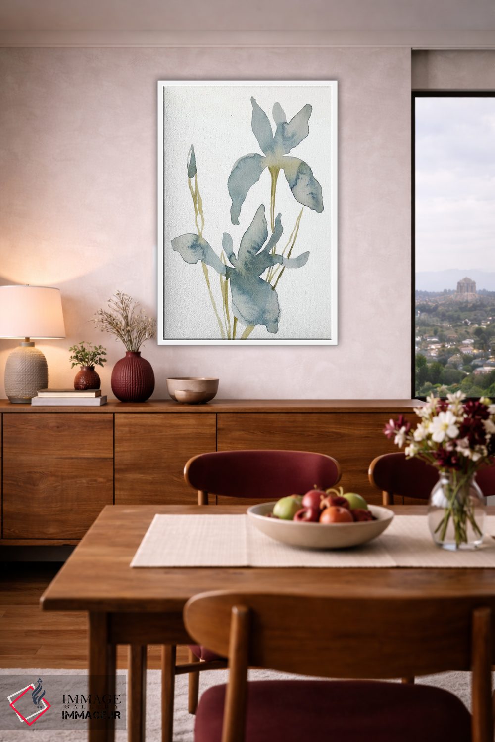 تابلو مینیمال زنبق شماره ۱۶۰ اثر الیزابت بکر - D3W