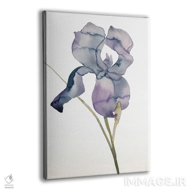 تابلو مینیمال زنبق شماره ۱۷۱ اثر الیزابت بکر - نمای پرسپکتیو محصول