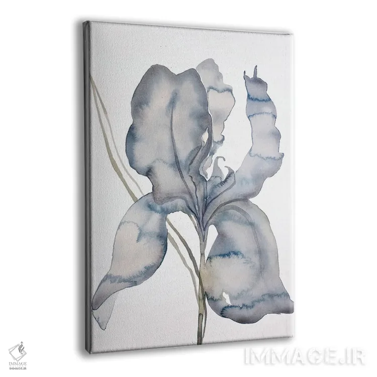 تابلو مینیمال زنبق شماره ۱۷۴ اثر الیزابت بکر - نمای پرسپکتیو محصول