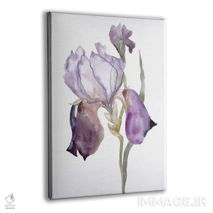 تابلو مینیمال زنبق شماره ۱۷۶ اثر الیزابت بکر - نمای پرسپکتیو محصول