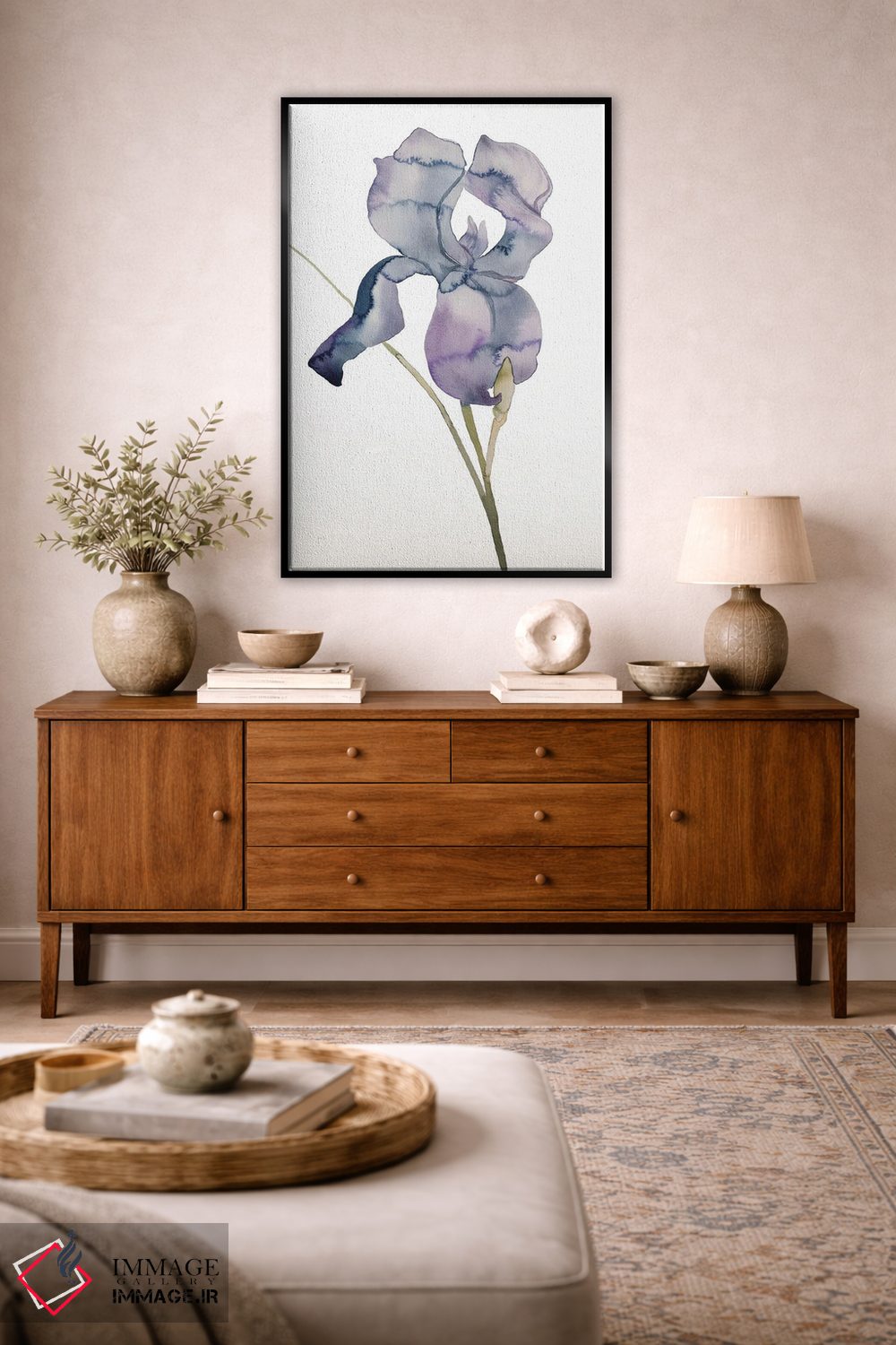 تابلو مینیمال زنبق شماره ۱۷۱ اثر الیزابت بکر - D4B