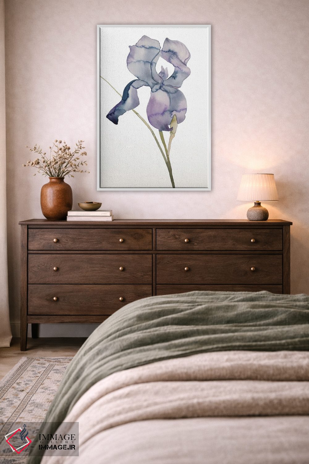 تابلو مینیمال زنبق شماره ۱۷۱ اثر الیزابت بکر - D3W