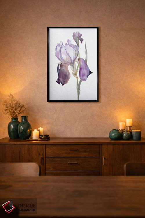 تابلو مینیمال زنبق شماره ۱۷۶ اثر الیزابت بکر - D2B