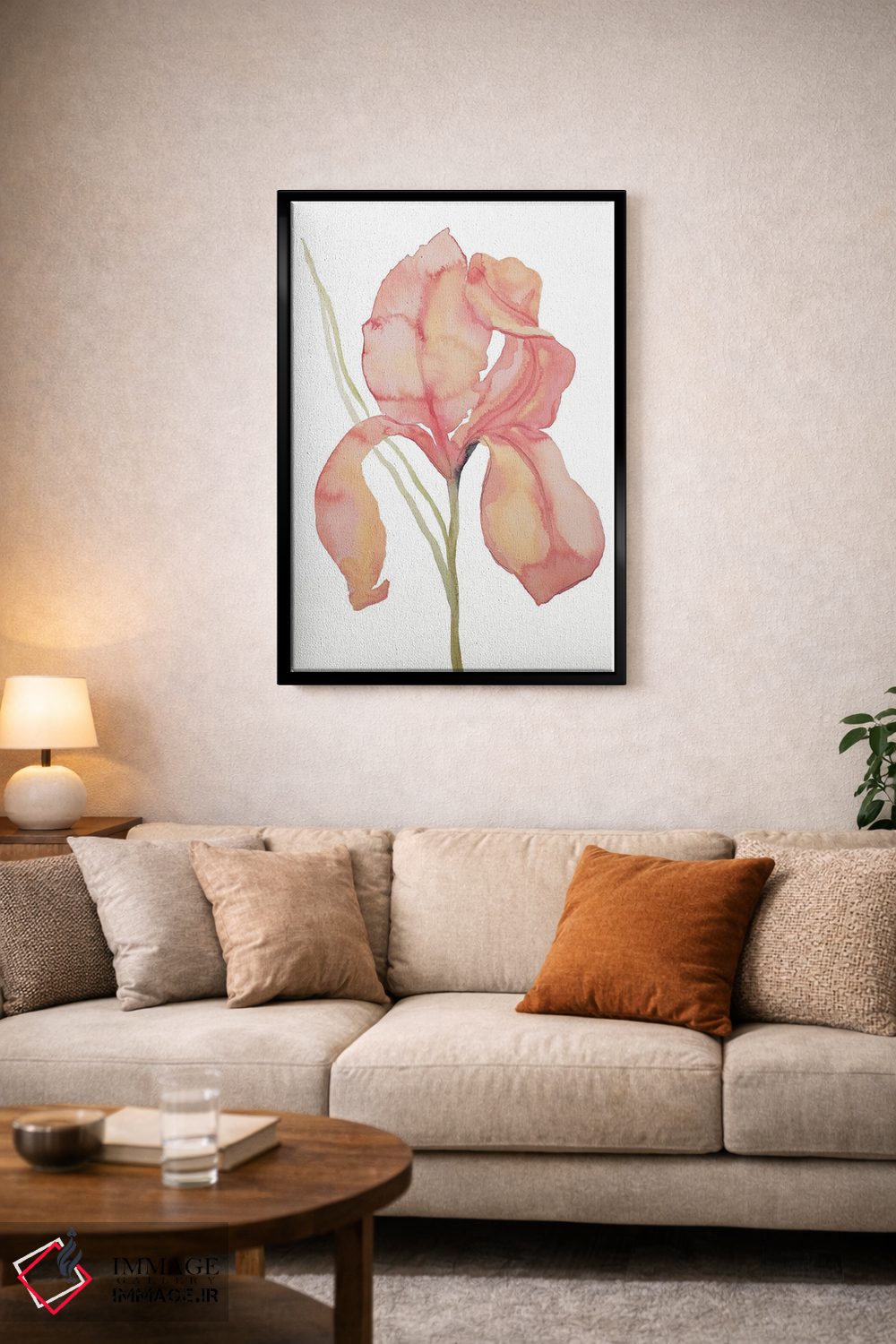 تابلو مینیمال زنبق شماره ۱۷۳ اثر الیزابت بکر - D4B