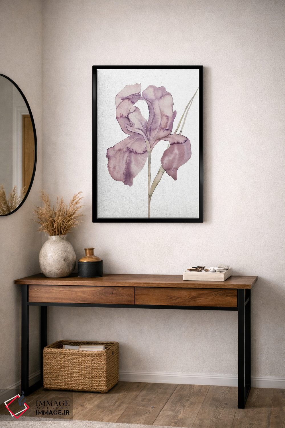 تابلو مینیمال زنبق شماره ۱۷۲ اثر الیزابت بکر - D4B