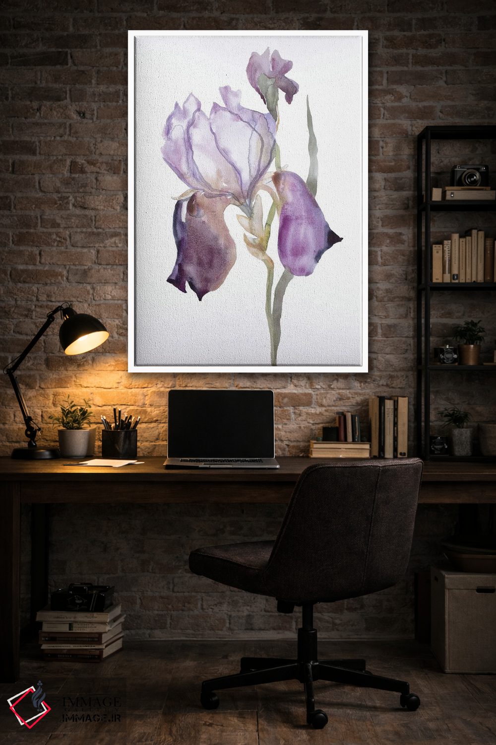 تابلو مینیمال زنبق شماره ۱۷۶ اثر الیزابت بکر - D5W