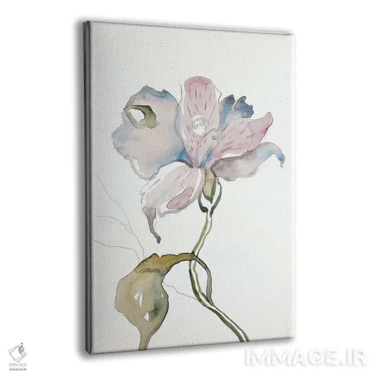 تابلو مینیمال سوسن شماره ۱۱ اثر الیزابت بکر - نمای پرسپکتیو محصول