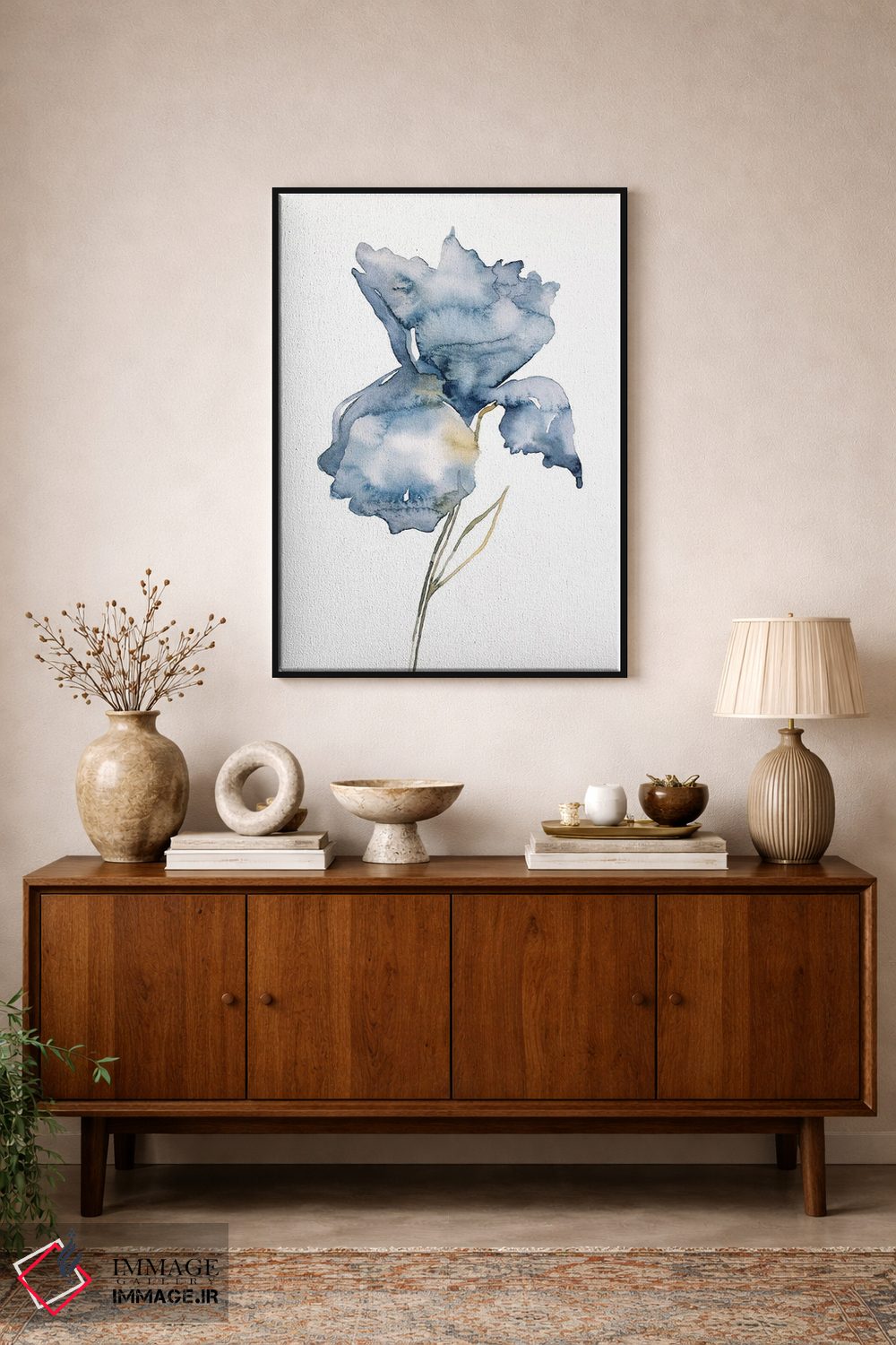 تابلو مینیمال زنبق شماره ۱۸۱ اثر الیزابت بکر - D1B