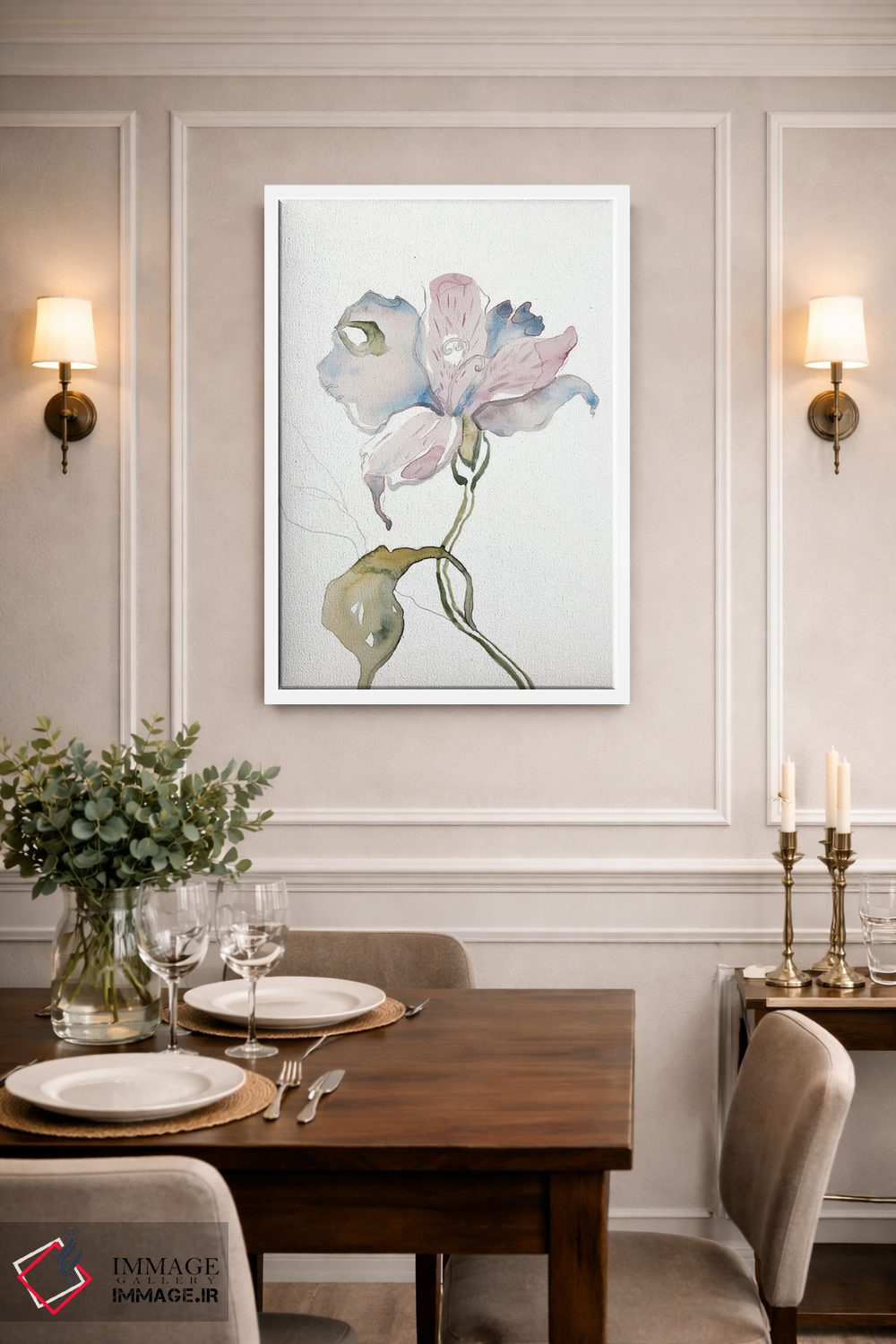 تابلو مینیمال سوسن شماره ۱۱ اثر الیزابت بکر - D1W