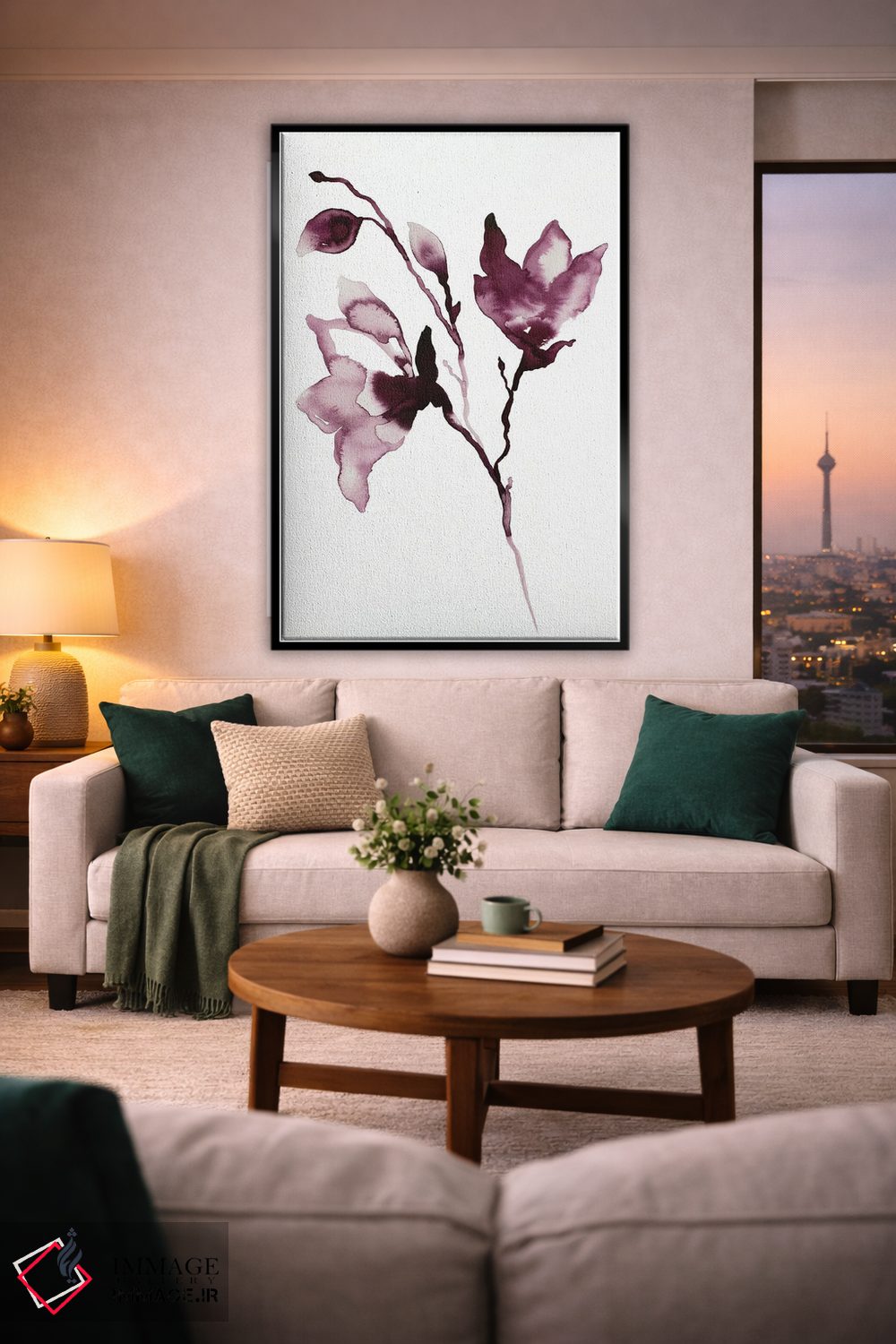 تابلو مینیمال ماگنولیا شماره ۴۲ اثر الیزابت بکر - D1B
