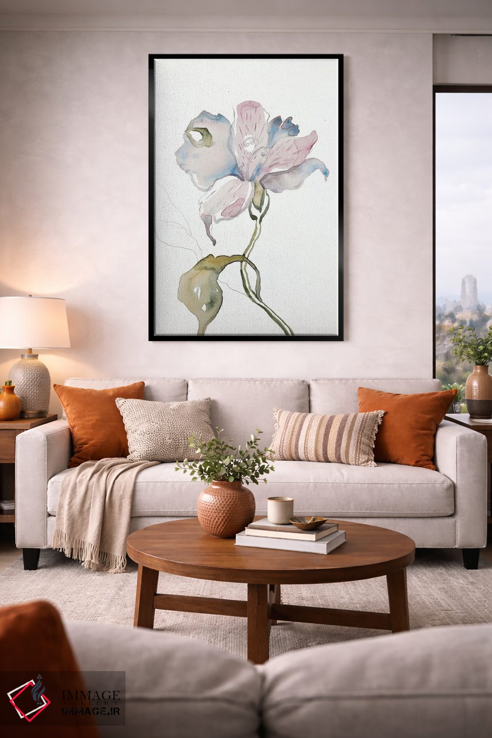 تابلو مینیمال سوسن شماره ۱۱ اثر الیزابت بکر - D2B