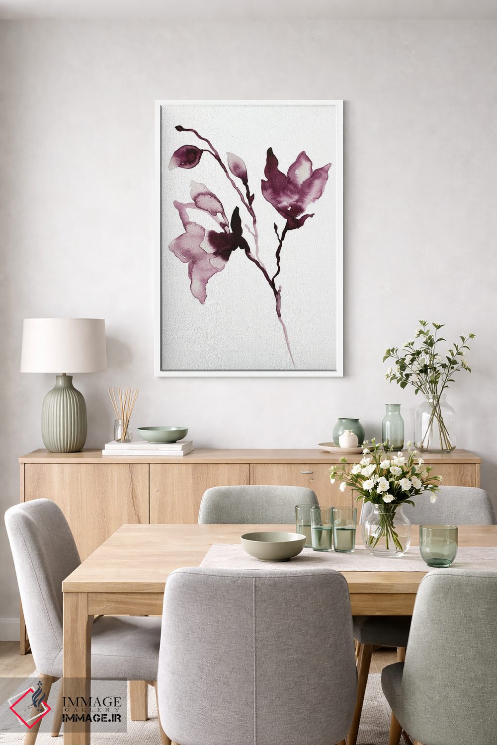 تابلو مینیمال ماگنولیا شماره ۴۲ اثر الیزابت بکر - D3W
