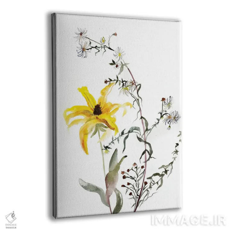 تابلو مینیمال مطالعه چمنزار شماره ۳ اثر الیزابت بکر - نمای پرسپکتیو محصول