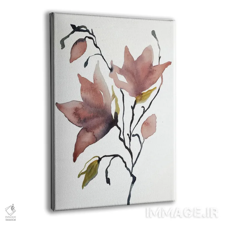 تابلو مینیمال ماگنولیا شماره ۵۵ اثر الیزابت بکر - نمای پرسپکتیو محصول