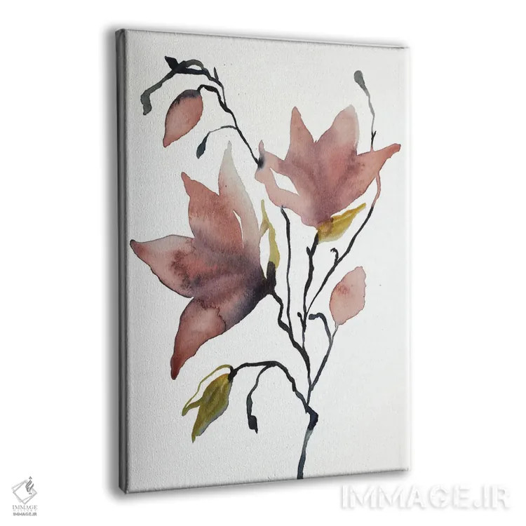 تابلو مینیمال ماگنولیا شماره ۵۵ اثر الیزابت بکر - نمای پرسپکتیو محصول