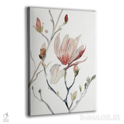 تابلو مینیمال ماگنولیا شماره ۵۲ اثر الیزابت بکر - نمای پرسپکتیو محصول