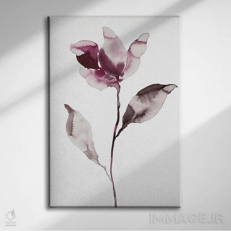 تابلو مینیمال ماگنولیا شماره ۴۵ اثر الیزابت بکر - نمای روبهرو روی دیوار