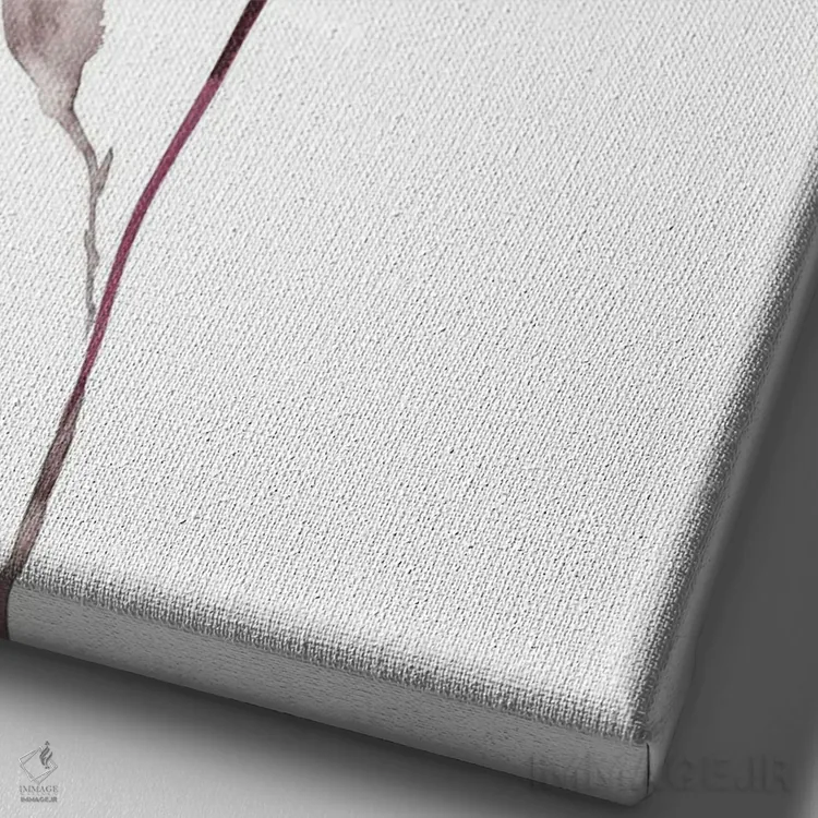 تابلو مینیمال ماگنولیا شماره ۴۵ اثر الیزابت بکر - نمای نزدیک بافت بوم