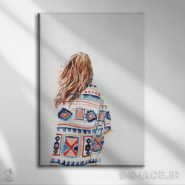 تابلو مینیمال از روشنایی و وجود اثر الیزابت بکر - نمای روبهرو روی دیوار