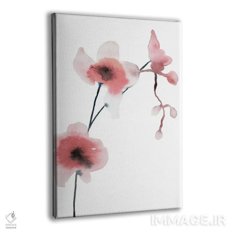 تابلو مینیمال ارکیده شماره ۱ اثر الیزابت بکر - نمای پرسپکتیو محصول