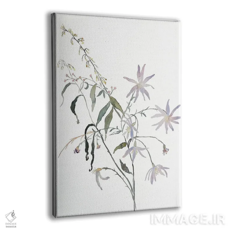 تابلو مینیمال مطالعه چمنزار شماره ۵ اثر الیزابت بکر - نمای پرسپکتیو محصول