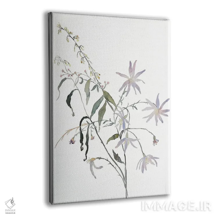 تابلو مینیمال مطالعه چمنزار شماره ۵ اثر الیزابت بکر - نمای پرسپکتیو محصول