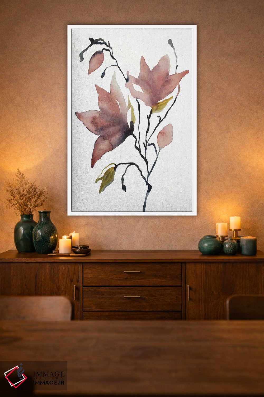 تابلو مینیمال ماگنولیا شماره ۵۵ اثر الیزابت بکر - D1W