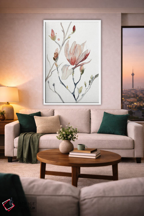 تابلو مینیمال ماگنولیا شماره ۵۲ اثر الیزابت بکر - D1W