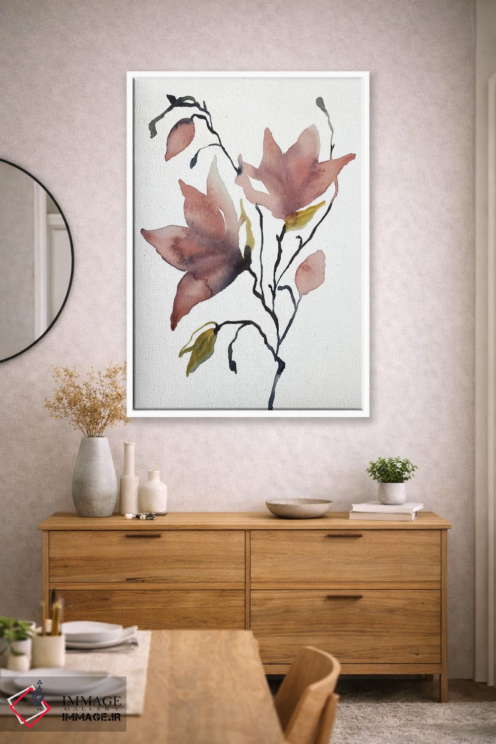 تابلو مینیمال ماگنولیا شماره ۵۵ اثر الیزابت بکر - D2W