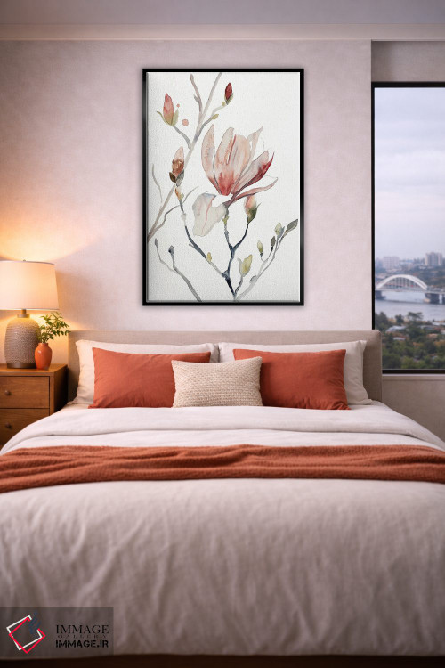 تابلو مینیمال ماگنولیا شماره ۵۲ اثر الیزابت بکر - D3B