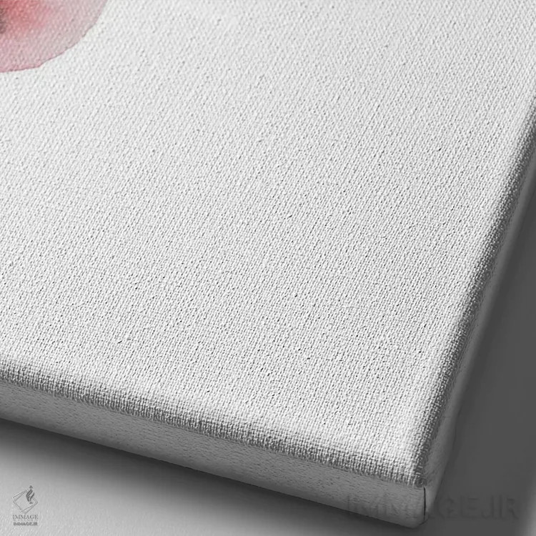 تابلو مینیمال ارکیده شماره ۱ اثر الیزابت بکر - نمای نزدیک بافت بوم