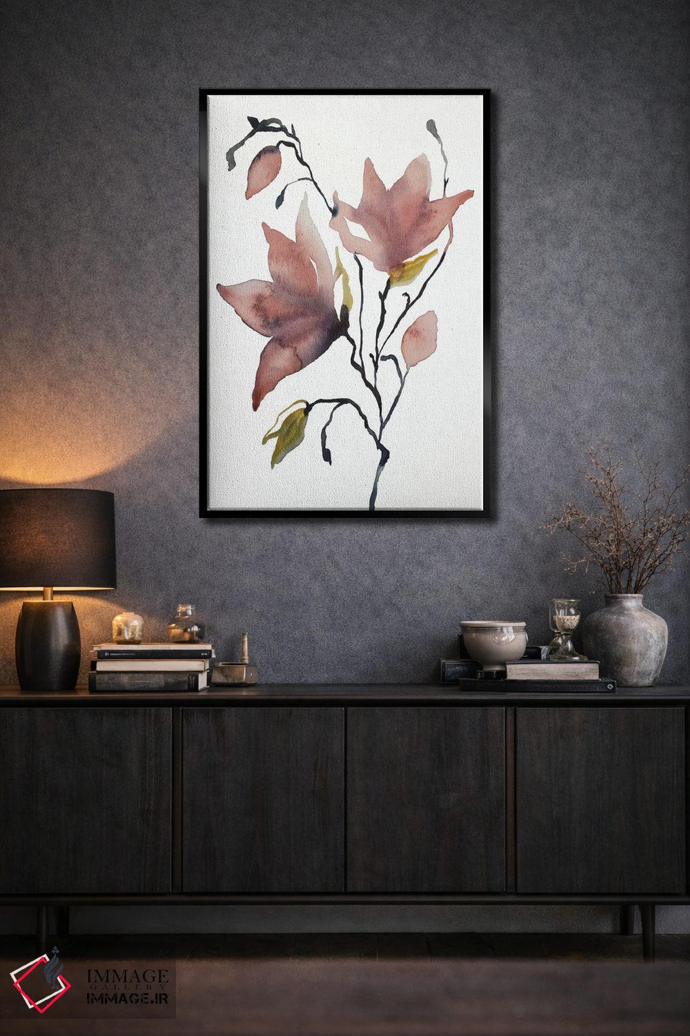 تابلو مینیمال ماگنولیا شماره ۵۵ اثر الیزابت بکر - D3B