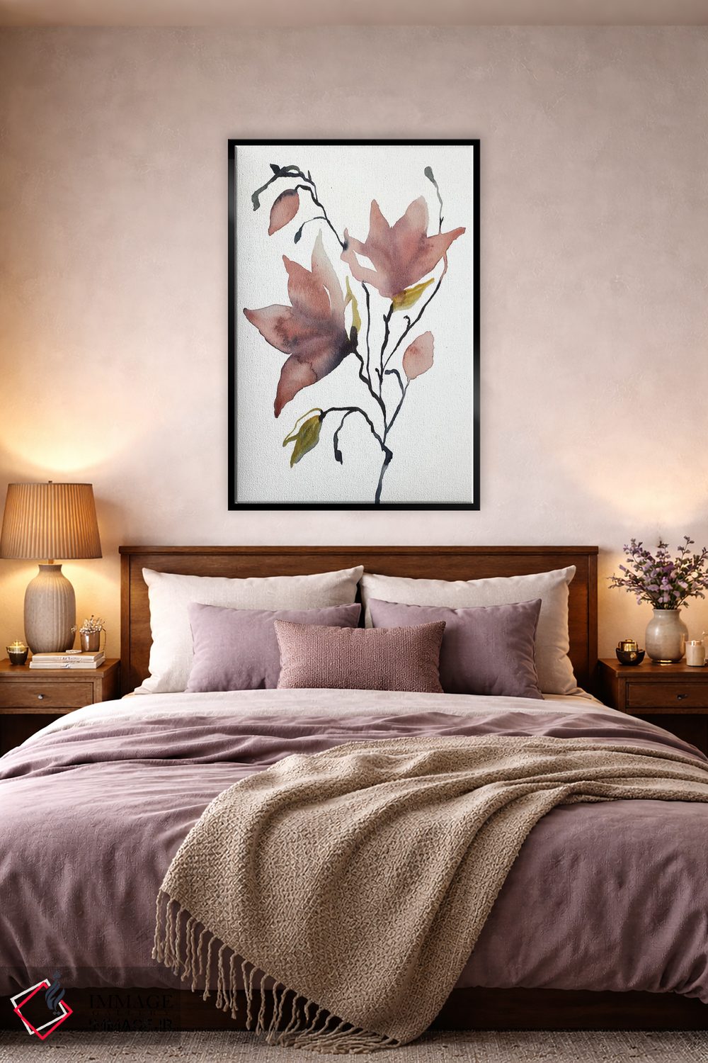 تابلو مینیمال ماگنولیا شماره ۵۵ اثر الیزابت بکر - D5B