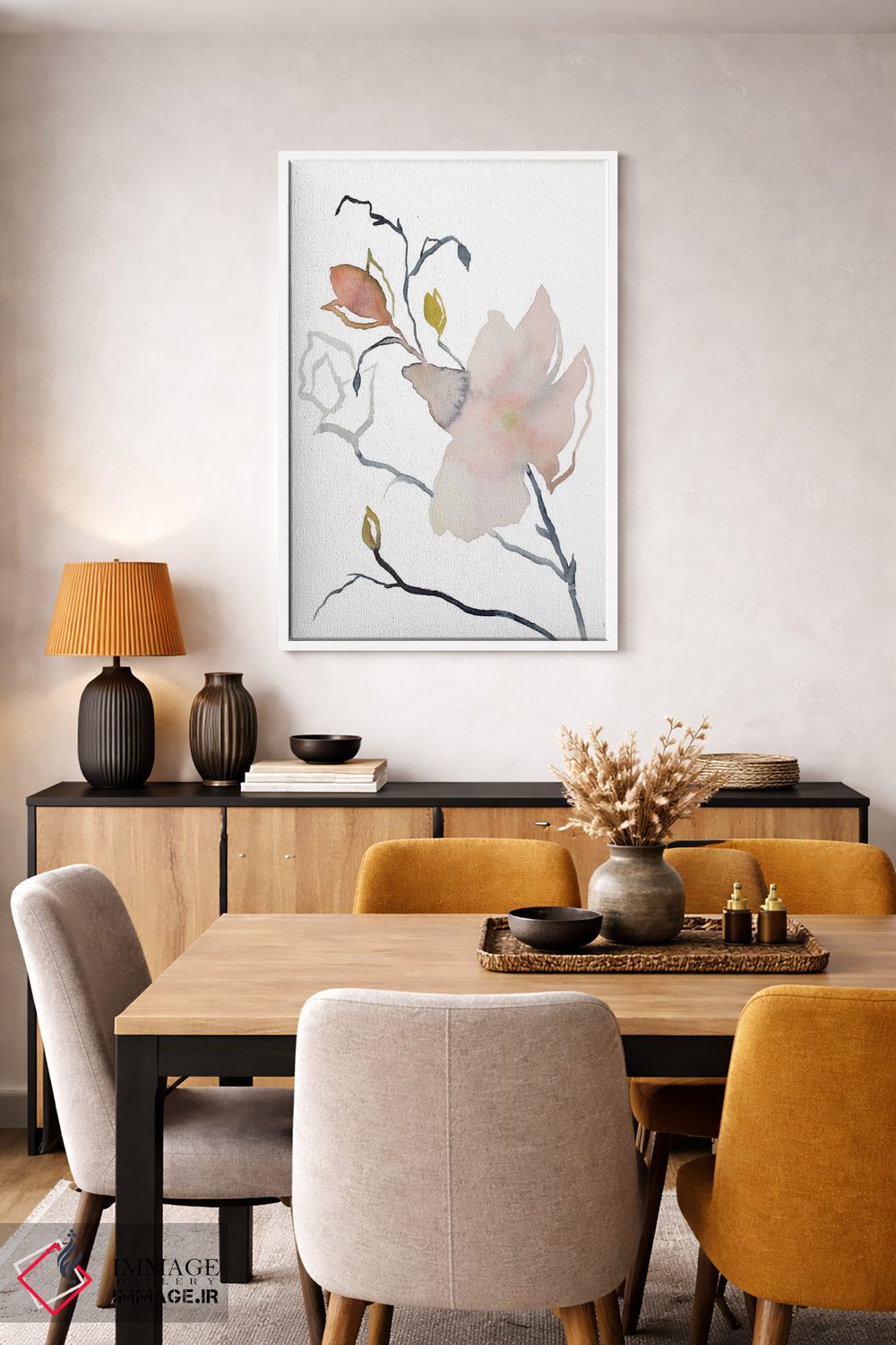 تابلو مینیمال ماگنولیا شماره ۵۴ اثر الیزابت بکر - D4W