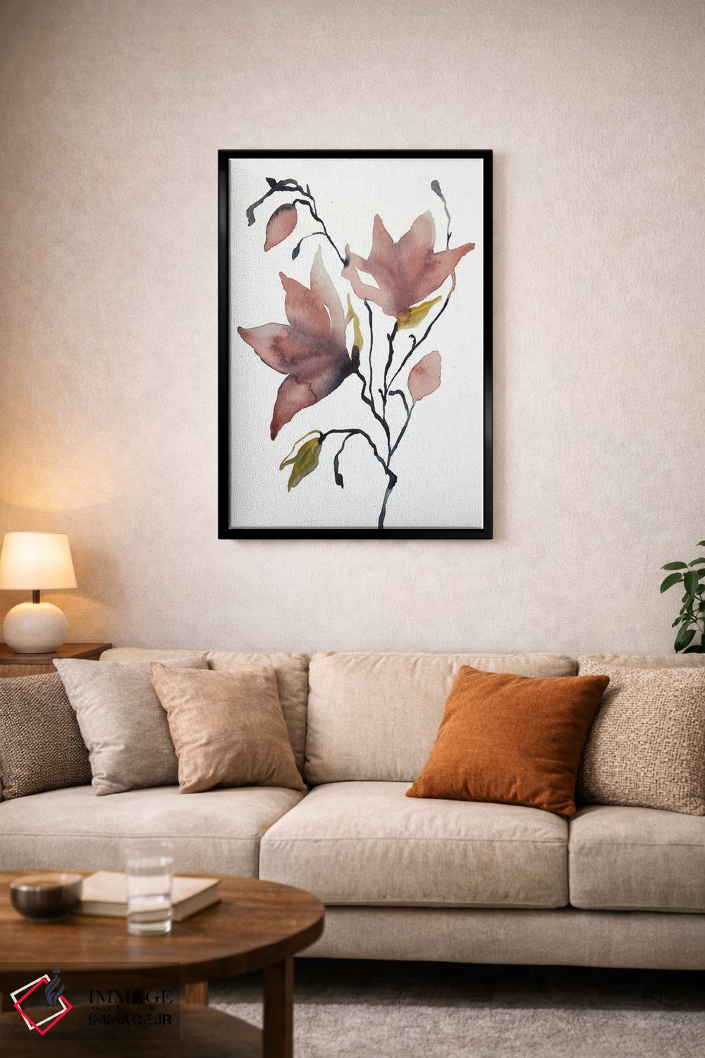 تابلو مینیمال ماگنولیا شماره ۵۵ اثر الیزابت بکر - D6B