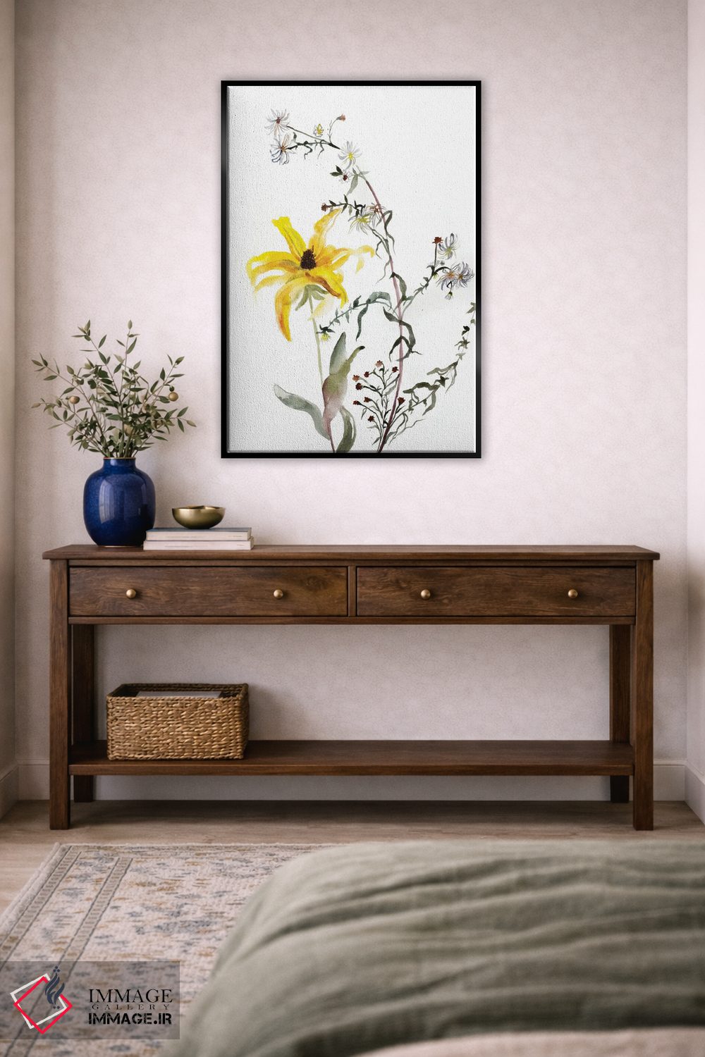 تابلو مینیمال مطالعه چمنزار شماره ۳ اثر الیزابت بکر - D5B