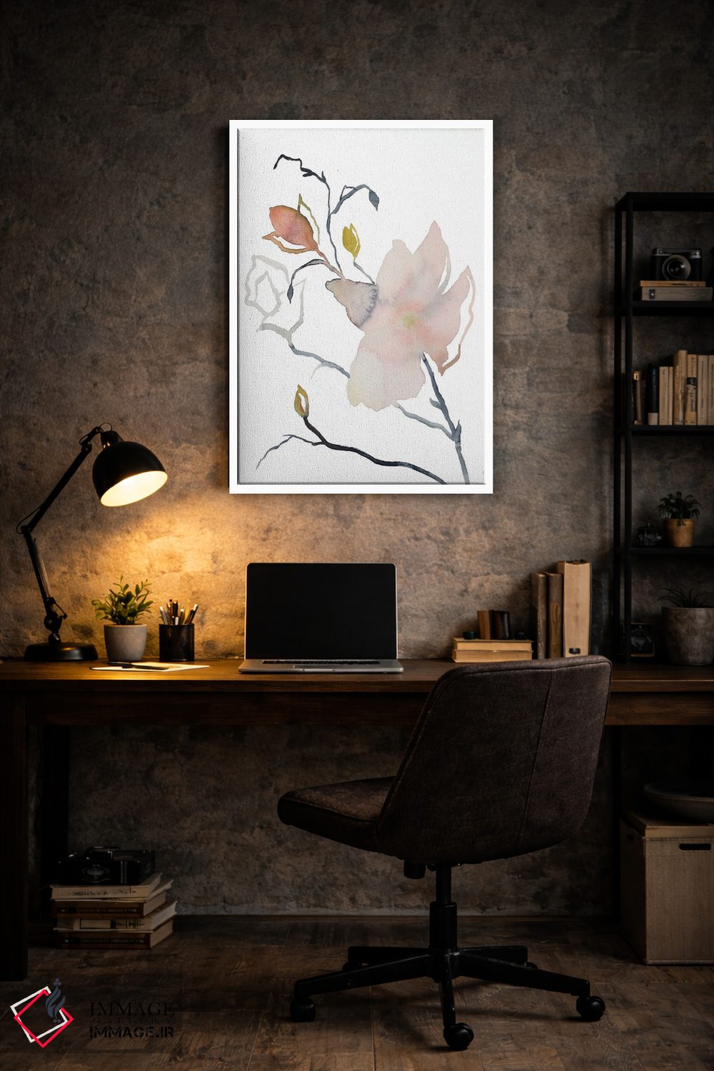 تابلو مینیمال ماگنولیا شماره ۵۴ اثر الیزابت بکر - D5W