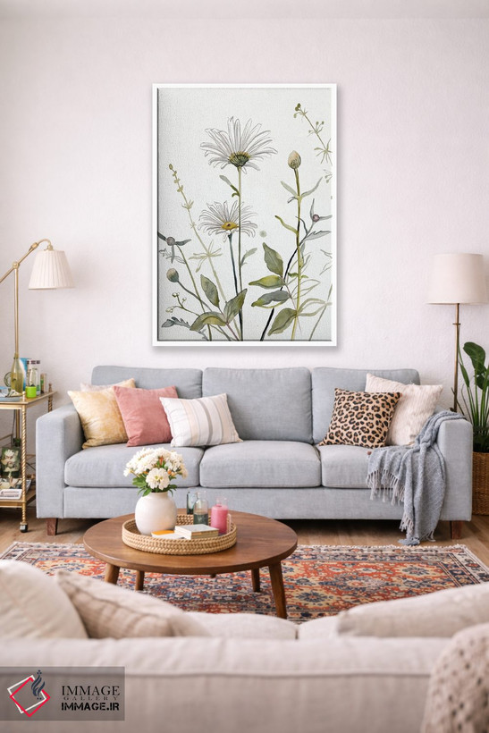 تابلو مینیمال مطالعه چمنزار شماره ۴ اثر الیزابت بکر - D2W