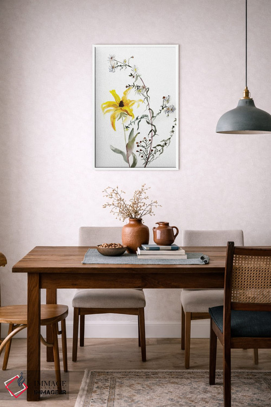 تابلو مینیمال مطالعه چمنزار شماره ۳ اثر الیزابت بکر - D6W