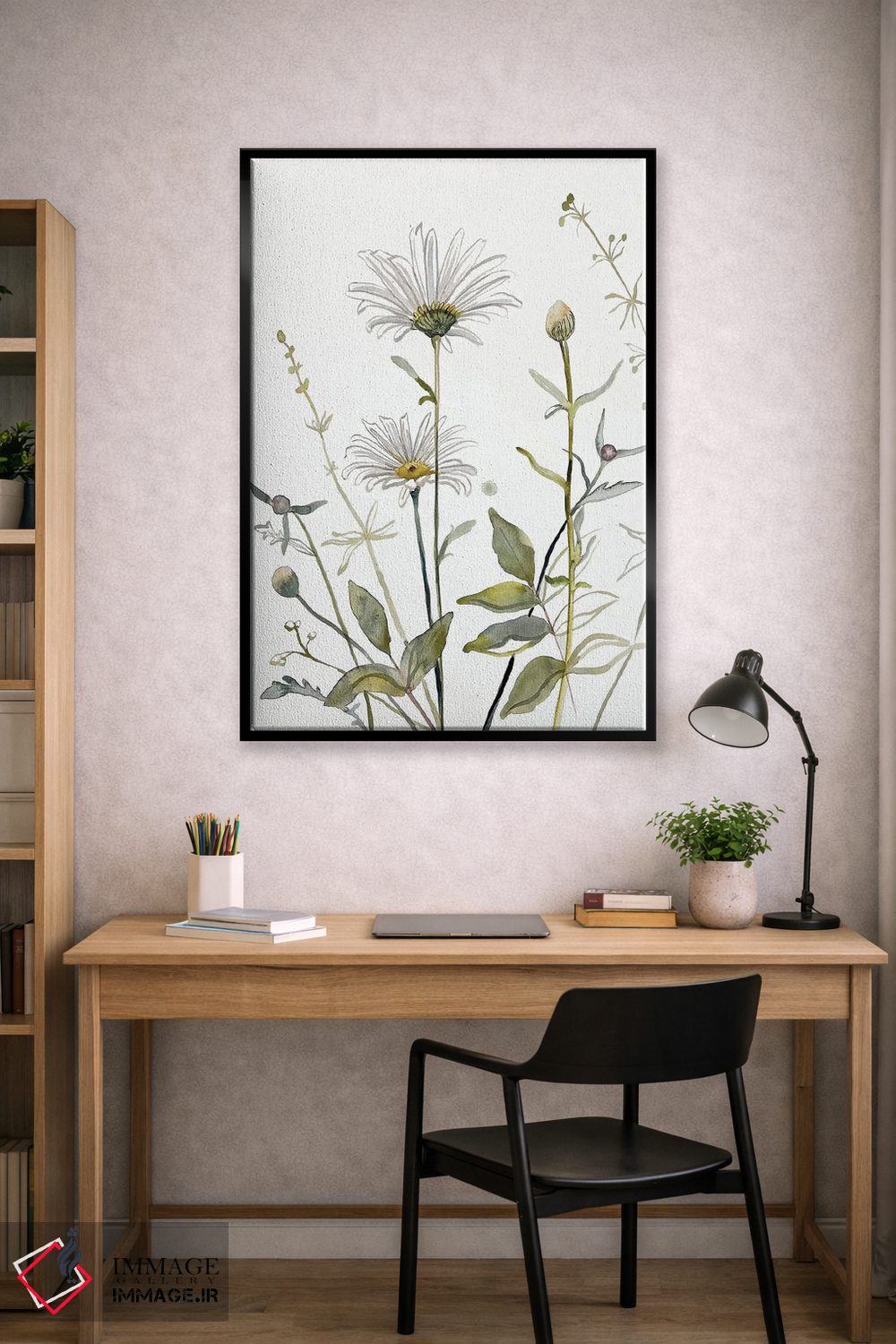 تابلو مینیمال مطالعه چمنزار شماره ۴ اثر الیزابت بکر - D3B