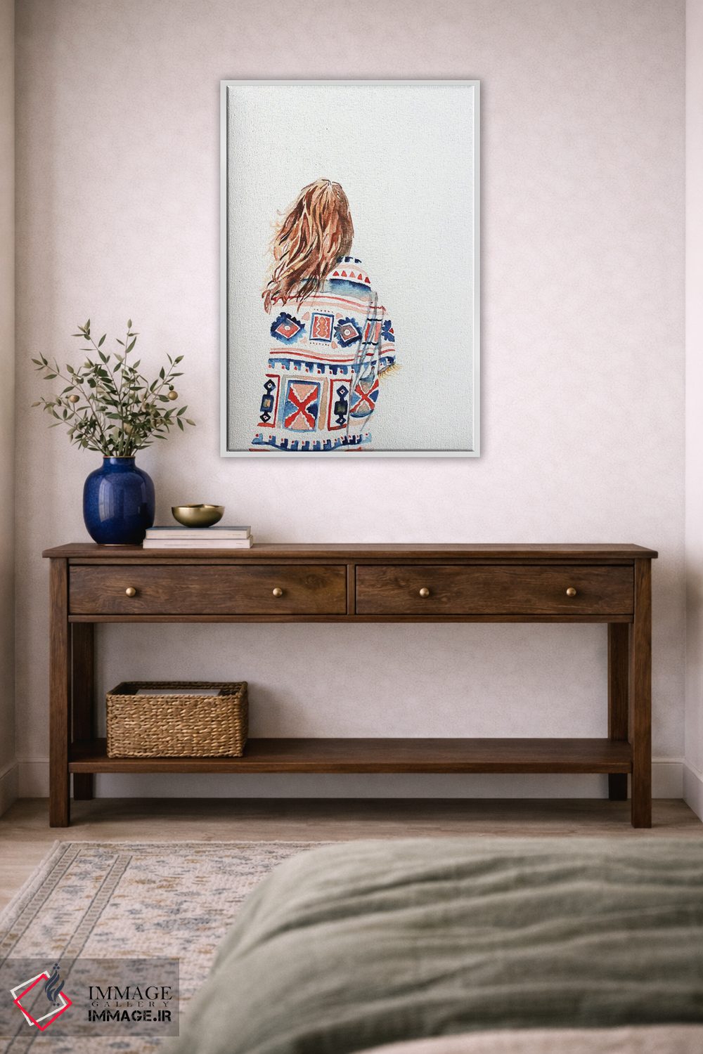 تابلو مینیمال از روشنایی و وجود اثر الیزابت بکر - D3W