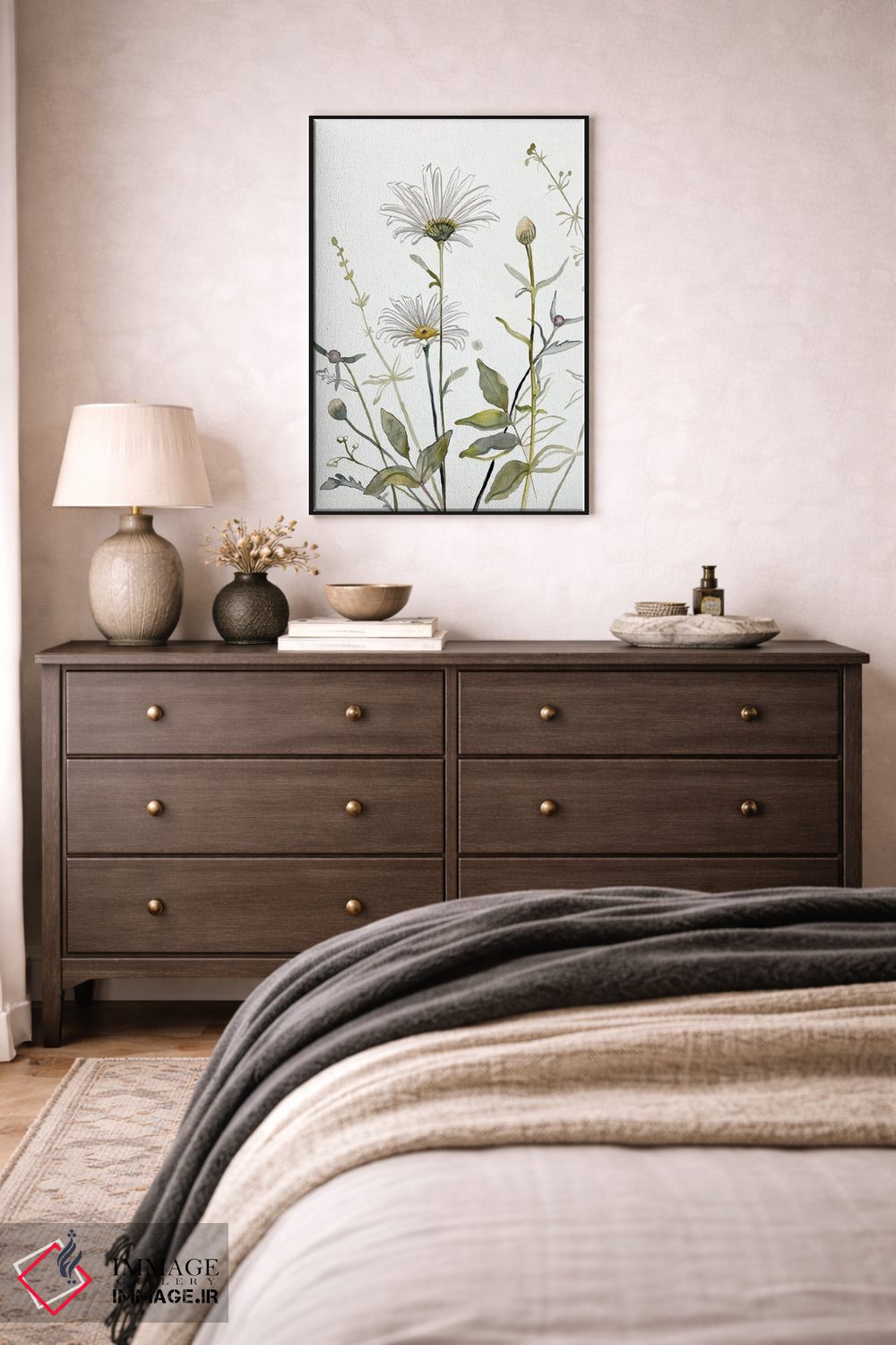 تابلو مینیمال مطالعه چمنزار شماره ۴ اثر الیزابت بکر - D4B