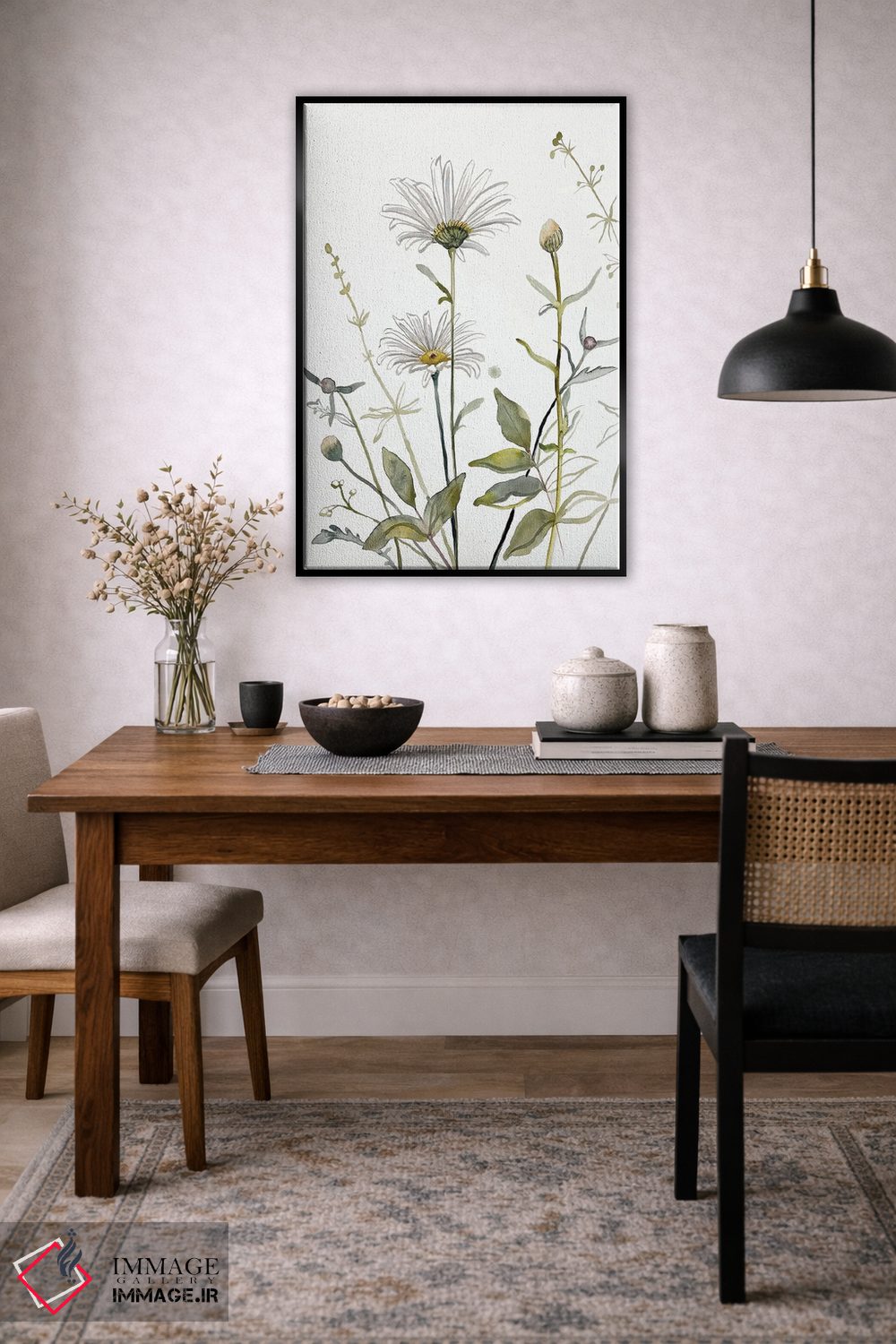 تابلو مینیمال مطالعه چمنزار شماره ۴ اثر الیزابت بکر - D5B