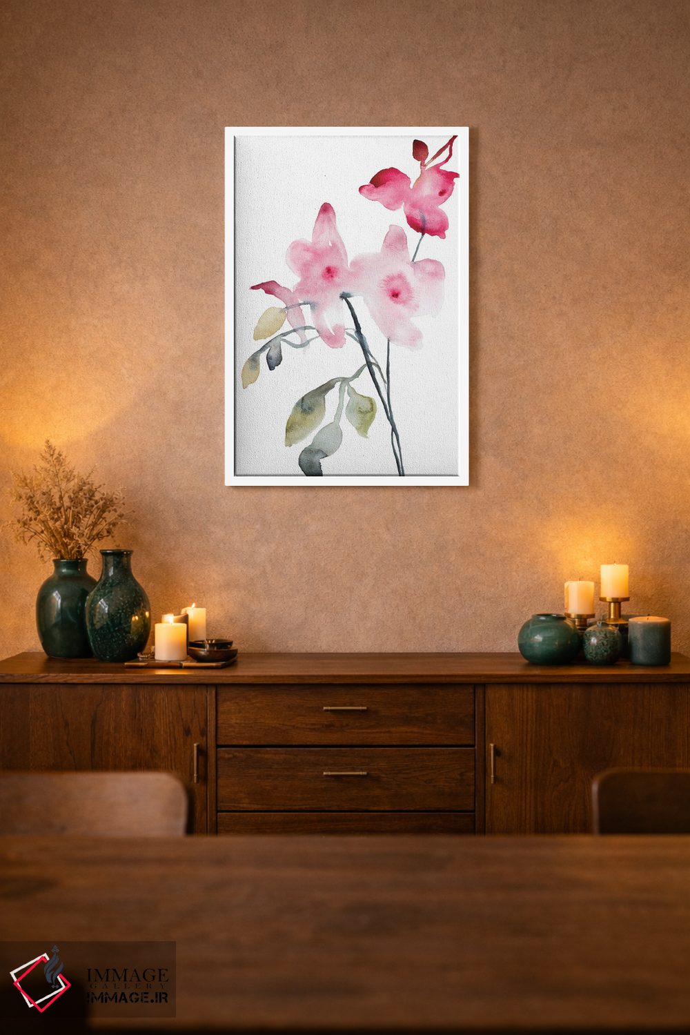 تابلو مینیمال ارکیده شماره ۴ اثر الیزابت بکر - D1W